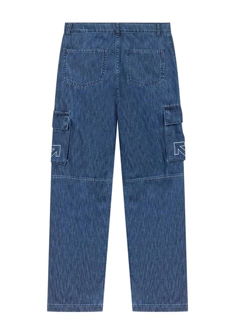 Jeans con logo OFF WHITE KIDS | OBYB002F25DEN0013401